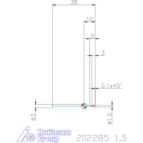 Garant VHM maró 1,5 mm