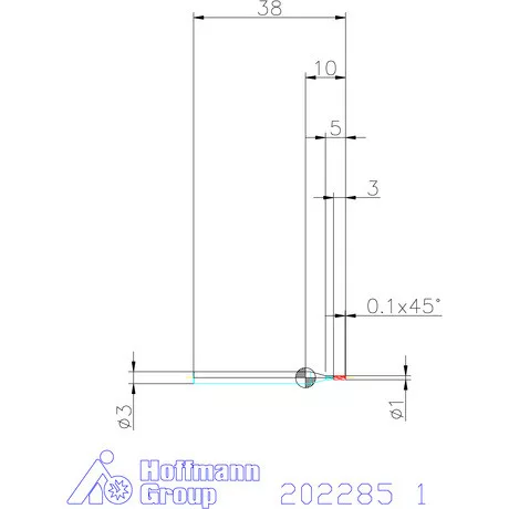 Garant VHM maró 1 mm