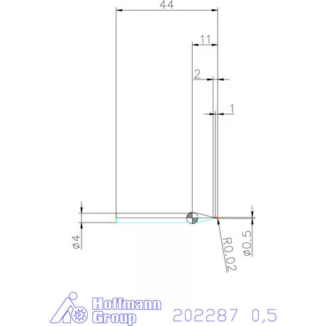Garant Garant Master Titan VHM mini-maró HPC 0,5 mm