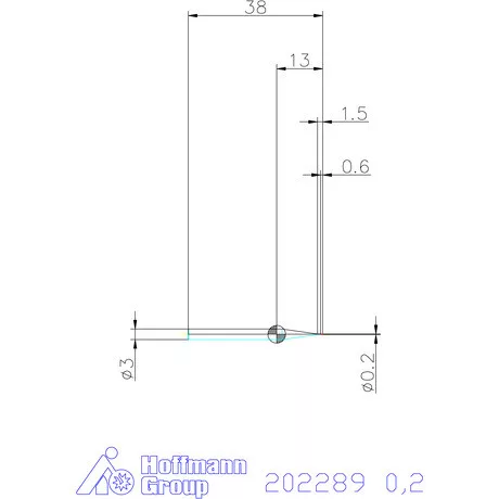 Garant Garant Master Steel VHM mini-maró HPC 0,2 mm