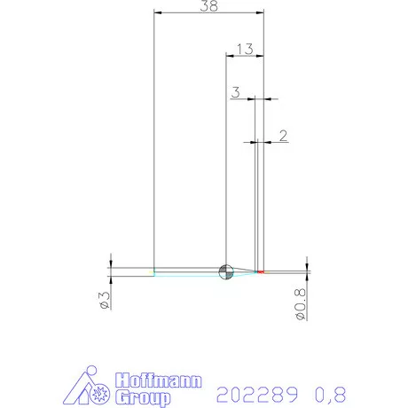 Garant Garant Master Steel VHM mini-maró HPC 0,8 mm