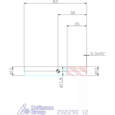 Garant VHM maró 12 mm