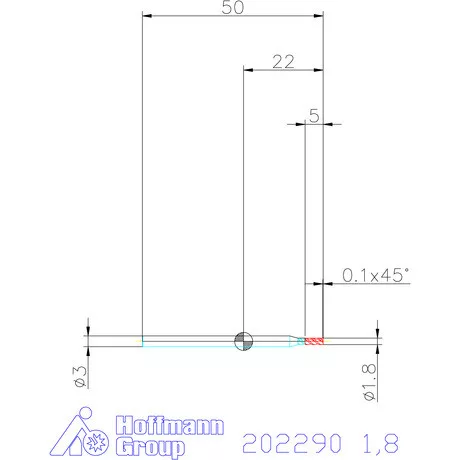 Garant VHM maró 1,8 mm