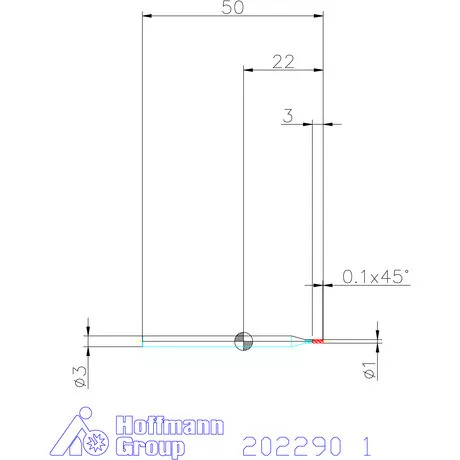 Garant VHM maró 1 mm