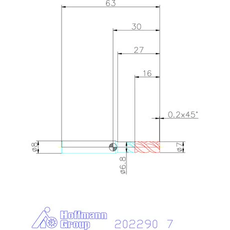 Garant VHM maró 7 mm