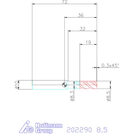 Garant VHM maró 8,5 mm