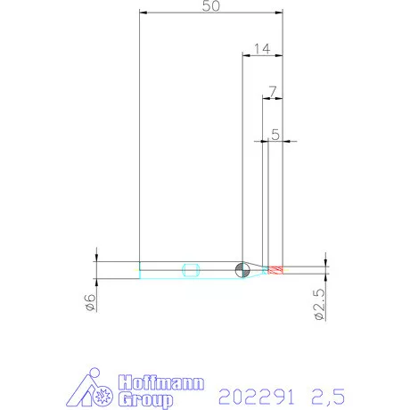 Garant Garant Master Steel VHM mini-maró HPC 2,5 mm