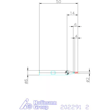 Garant Garant Master Steel VHM mini-maró HPC 2 mm