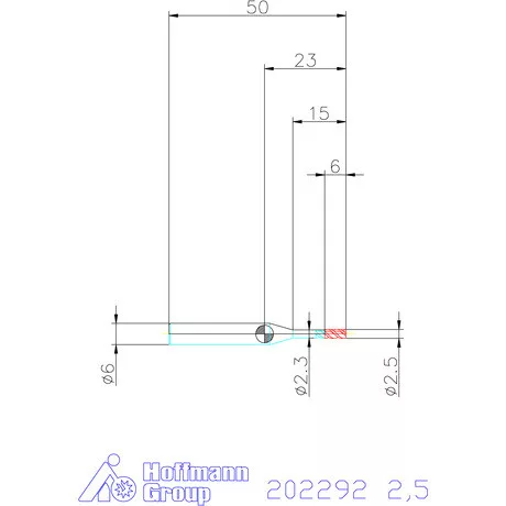 Garant VHM maró 2,5 mm