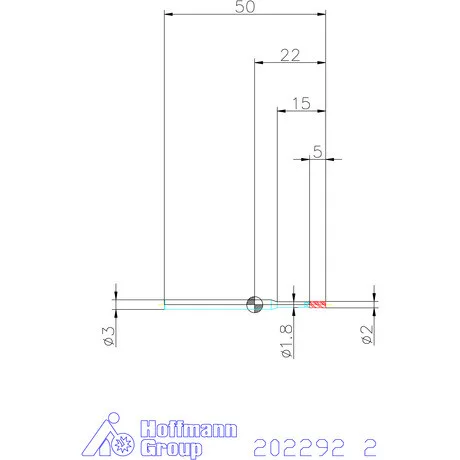 Garant VHM maró 2 mm
