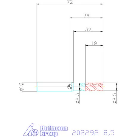 Garant VHM maró 8,5 mm