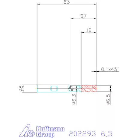 Garant VHM maró 6,5 mm