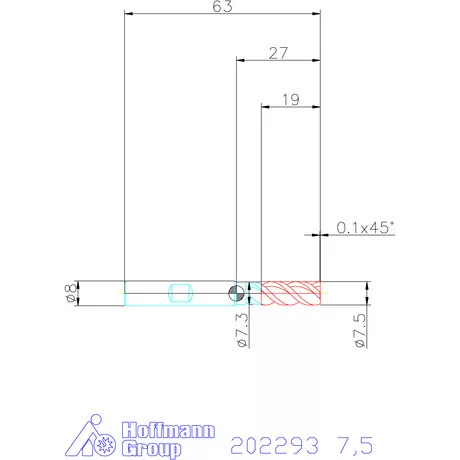 Garant VHM maró 7,5 mm