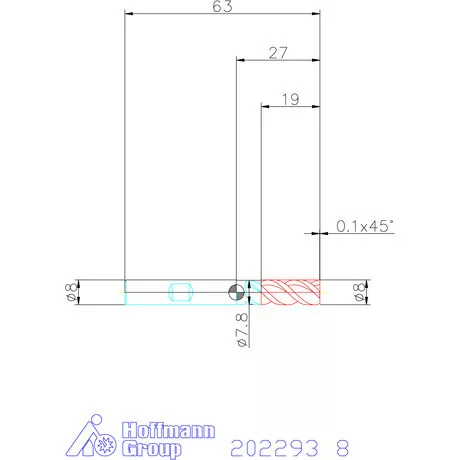 Garant VHM maró 8 mm