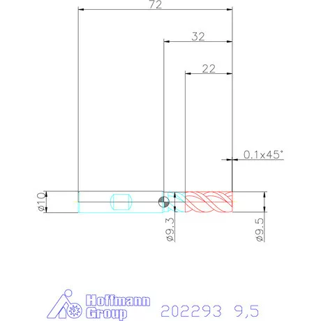 Garant VHM maró 9,5 mm