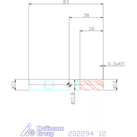 Garant VHM maró 12 mm
