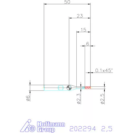 Garant VHM maró 2,5 mm