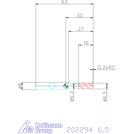 Garant VHM maró 6,5 mm