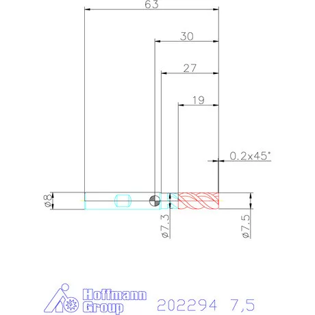Garant VHM maró 7,5 mm