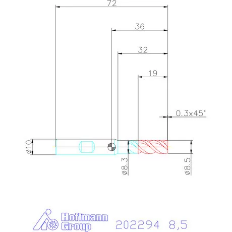 Garant VHM maró 8,5 mm