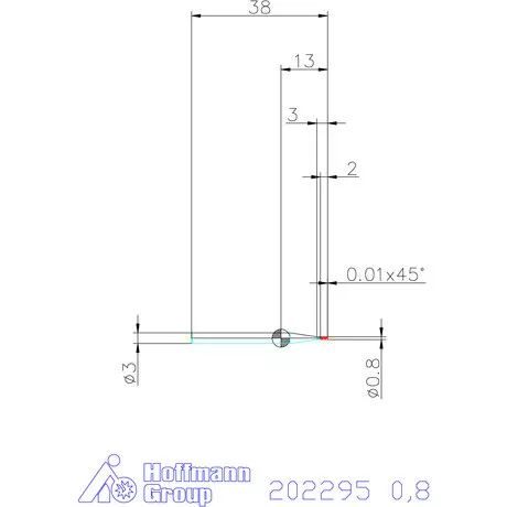 Garant Garant Master Steel VHM mini-maró HPC 0,8 mm