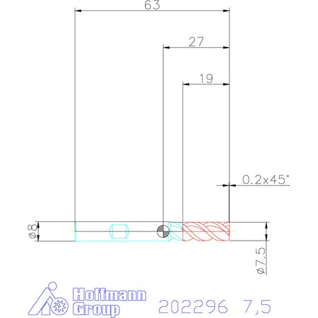 Holex VHM maró 7,5 mm