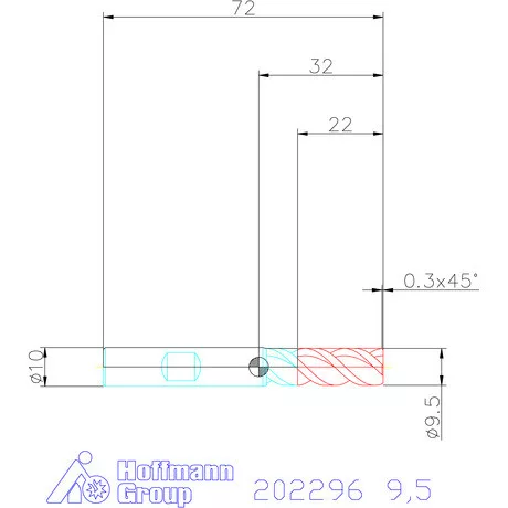Holex VHM maró 9,5 mm