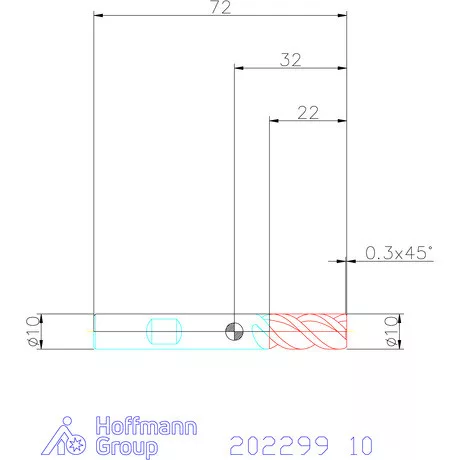 Holex VHM maró 10 mm