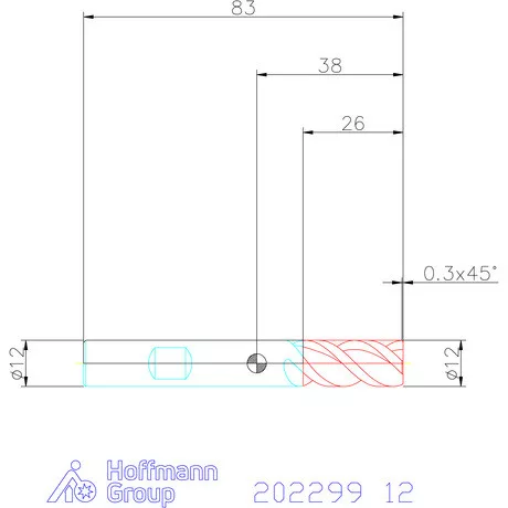 Holex VHM maró 12 mm