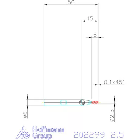 Holex VHM maró 2,5 mm