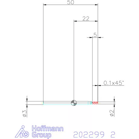 Holex VHM maró 2 mm