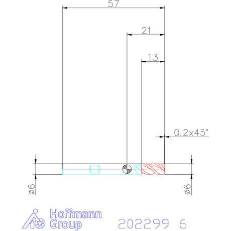 Holex VHM maró 6 mm