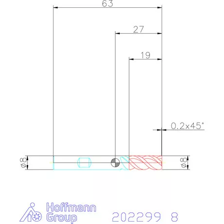 Holex VHM maró 8 mm