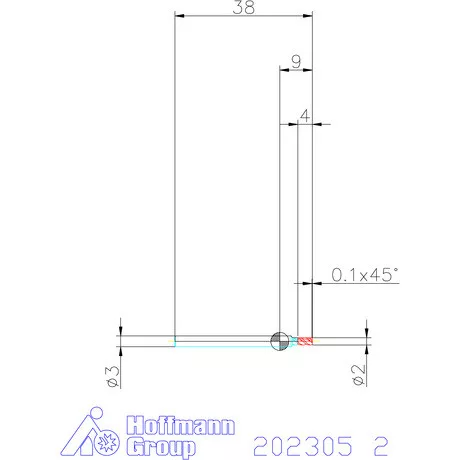 Garant VHM maró 2 mm