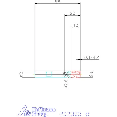 Garant VHM maró 8 mm