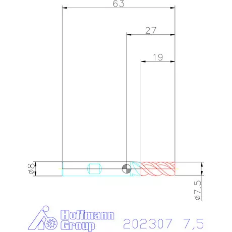 Holex VHM maró 7,5 mm