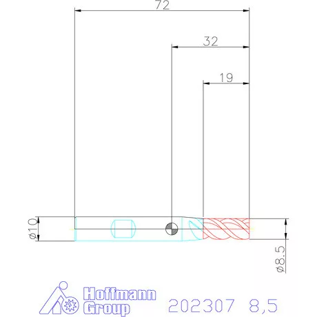 Holex VHM maró 8,5 mm