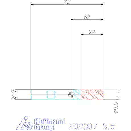 Holex VHM maró 9,5 mm