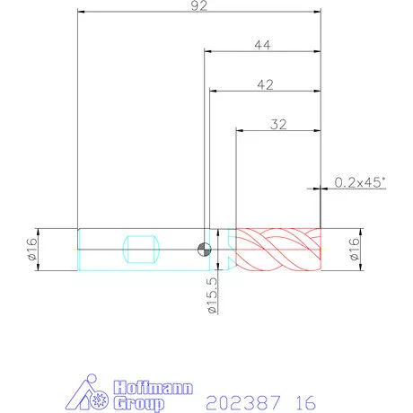 Garant Garant Master INOX VHM maró HPC 16 mm