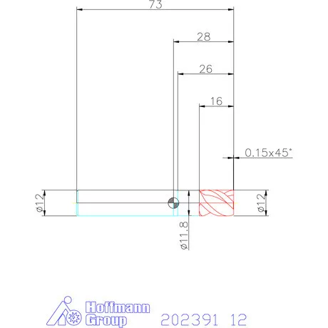 Garant VHM maró MTC 12 mm
