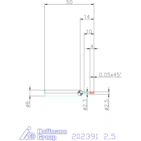 Garant VHM maró MTC 2,5 mm