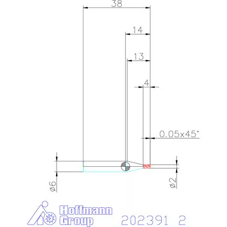 Garant VHM maró MTC 2 mm