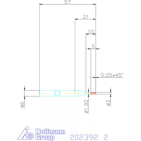 Garant VHM maró MTC 2 mm