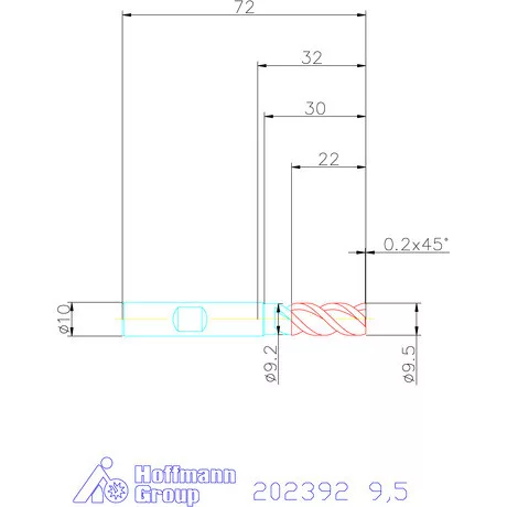 Garant VHM maró MTC 9,5 mm