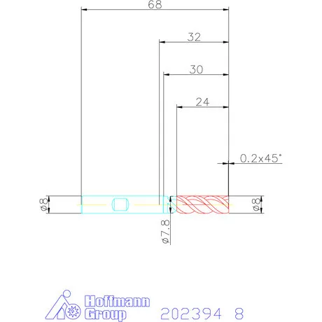 Garant VHM maró MTC 8 mm