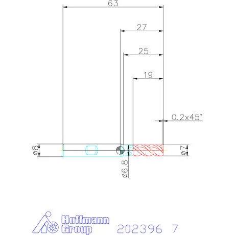 Garant VHM maró MTC 7 mm