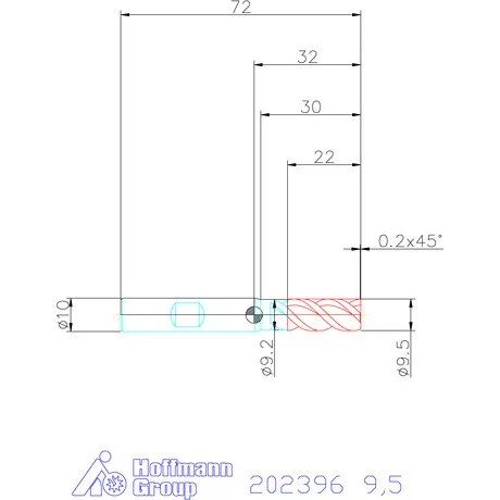 Garant VHM maró MTC 9,5 mm