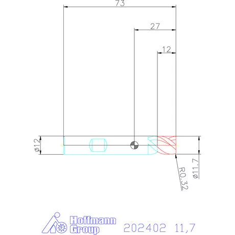 Garant Garant Master Steel PickPocket VHM nagyoló maró HPC 11,7 mm