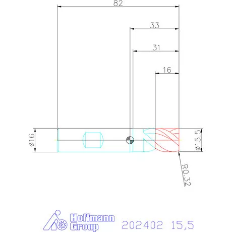 Garant Garant Master Steel PickPocket VHM nagyoló maró HPC 15,5 mm