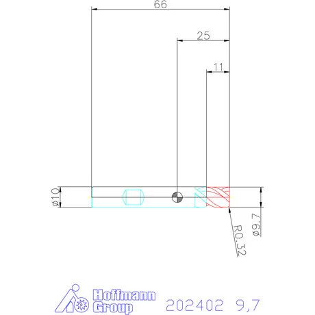 Garant Garant Master Steel PickPocket VHM nagyoló maró HPC 9,7 mm